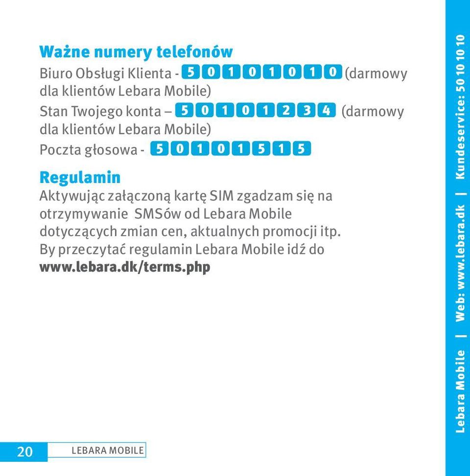 Witamy w Lebara Mobile Co zawiera pakiet startowy? - PDF Darmowe pobieranie