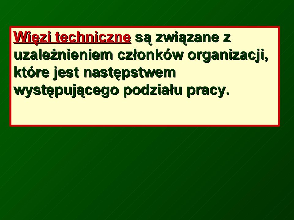 organizacji, które jest