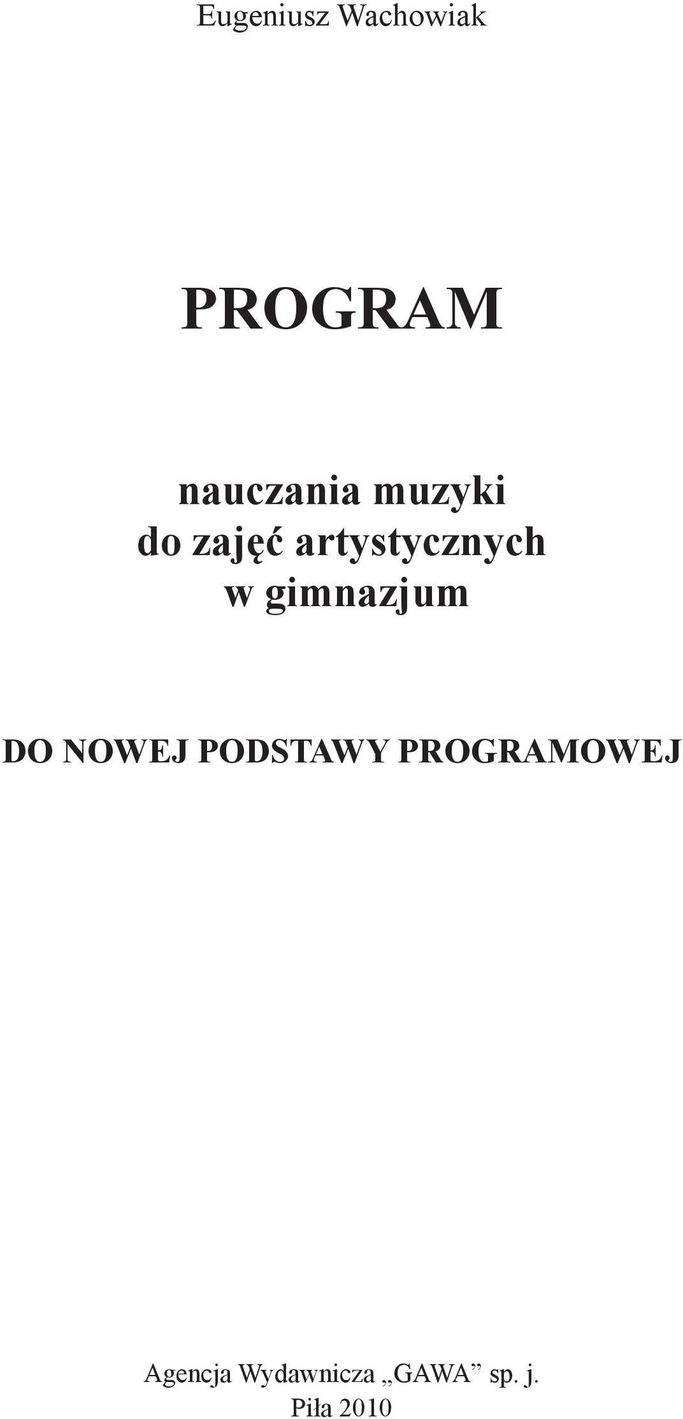 gimnazjum DO NOWEJ PODSTAWY