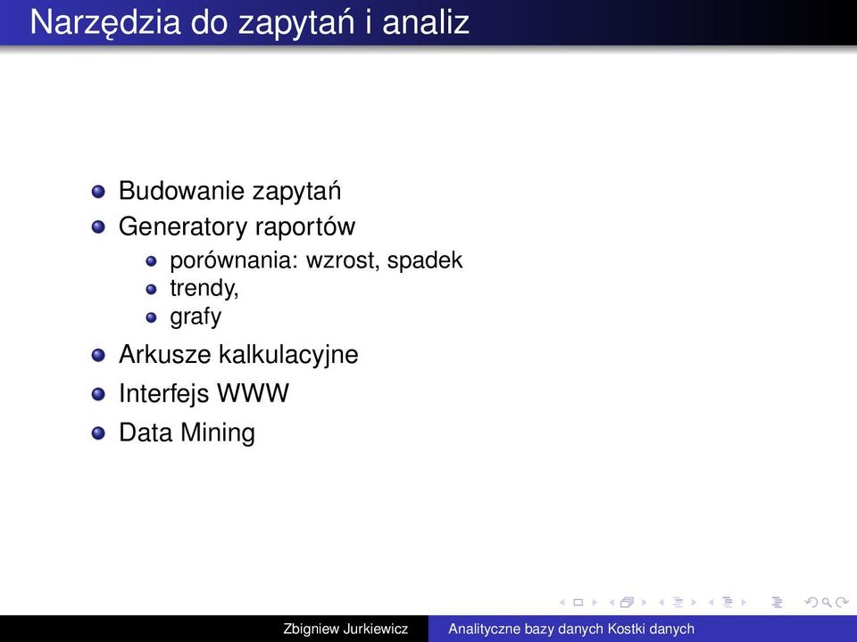 porównania: wzrost, spadek trendy,