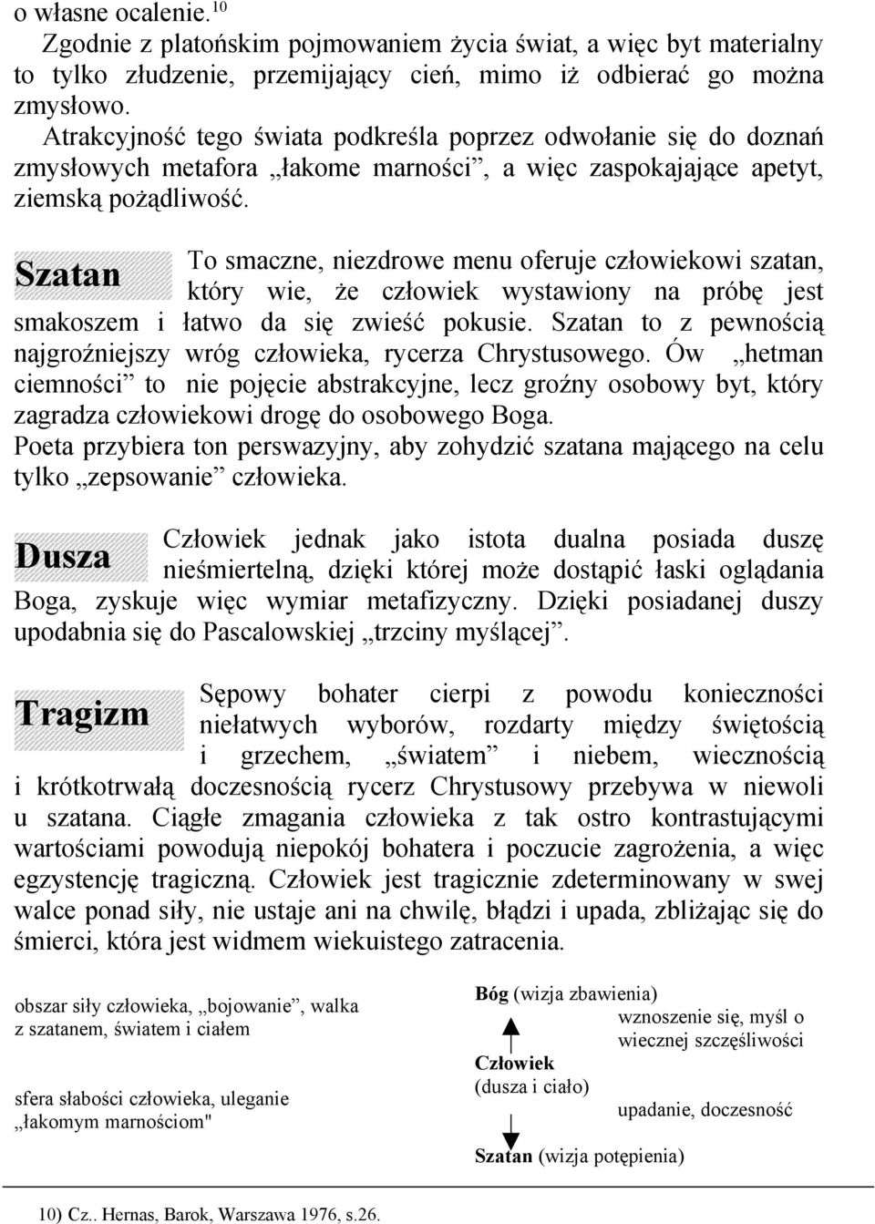 To smaczne, niezdrowe menu oferuje człowiekowi szatan, Szatan który wie, że człowiek wystawiony na próbę jest smakoszem i łatwo da się zwieść pokusie.