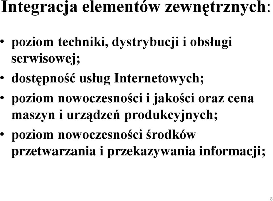 nowoczesności i jakości oraz cena maszyn i urządzeń