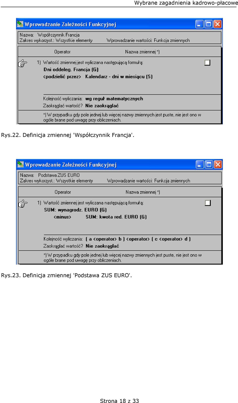 'Współczynnik Francja'. Rys.