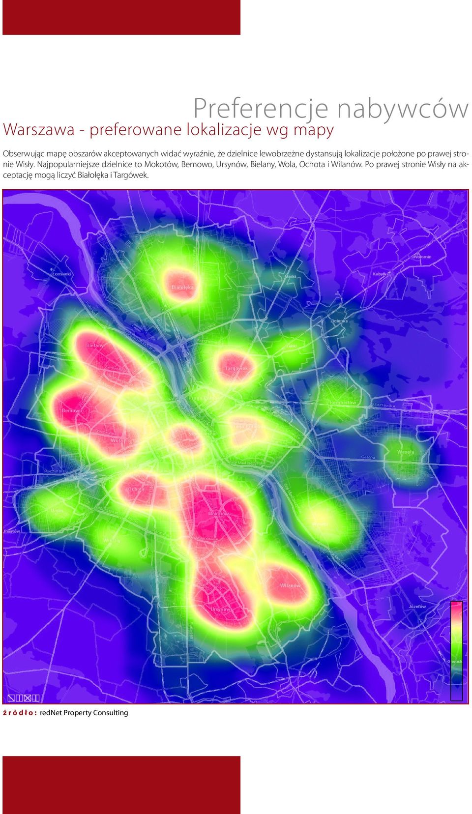 prawej stronie Wisły.