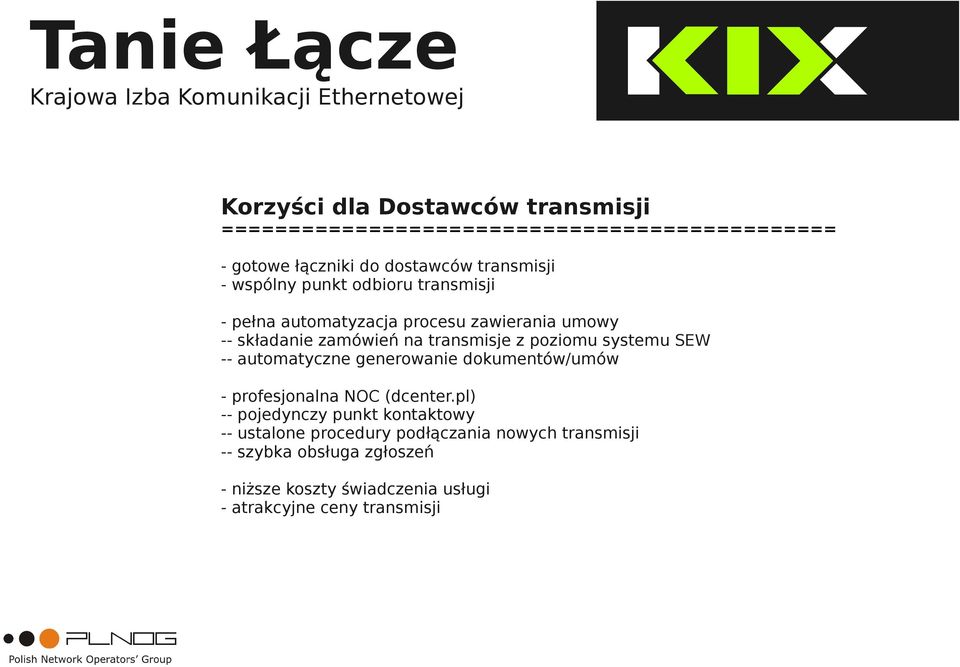 automatyczne generowanie dokumentów/umów - profesjonalna NOC (dcenter.