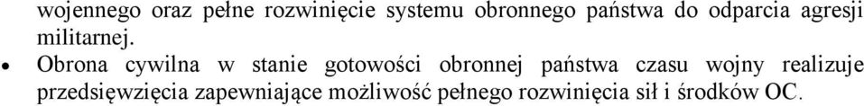 Obrona cywilna w stanie gotowości obronnej państwa czasu