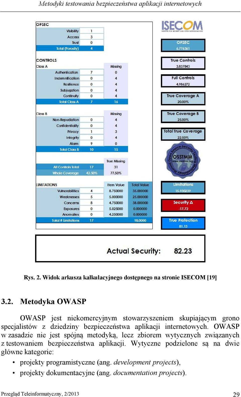 Metodyka OWASP OWASP jest niekomercyjnym stowarzyszeniem skupiającym grono specjalistów z dziedziny bezpieczeństwa aplikacji internetowych.