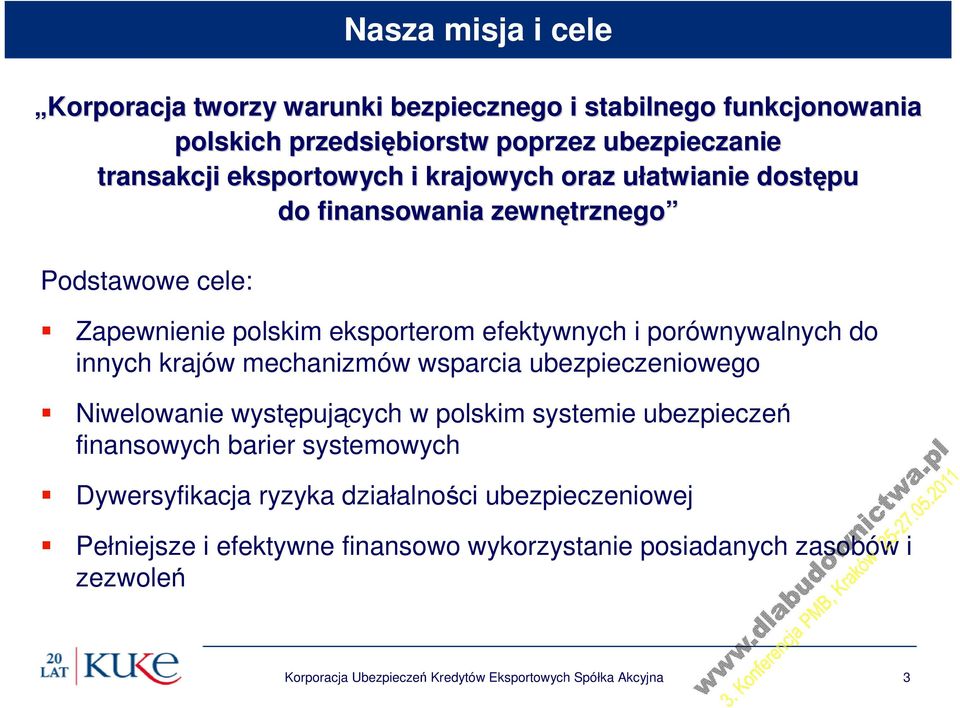 innych krajów mechanizmów wsparcia ubezpieczeniowego Niwelowanie występujących w polskim systemie ubezpieczeń finansowych barier systemowych Dywersyfikacja