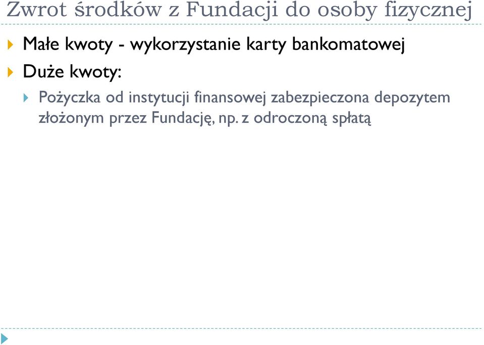 kwoty: Pożyczka od instytucji finansowej