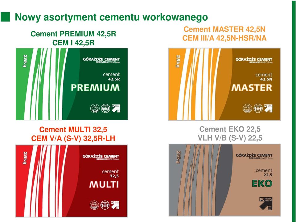 CEM III/A 42,5N-HSR/NA Cement MULTI 32,5 CEM