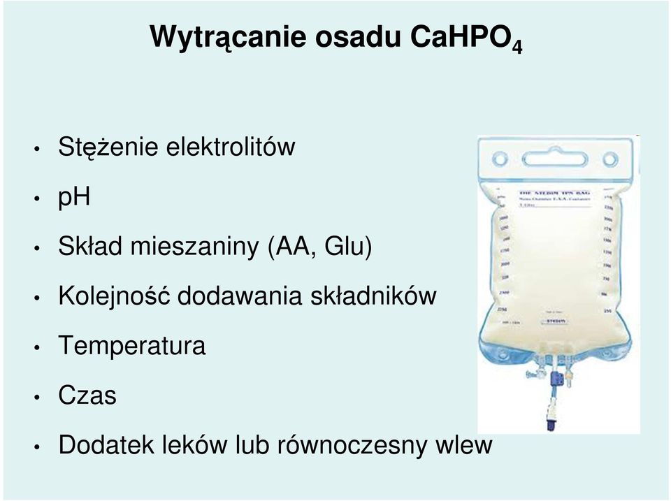 Glu) Kolejność dodawania składników