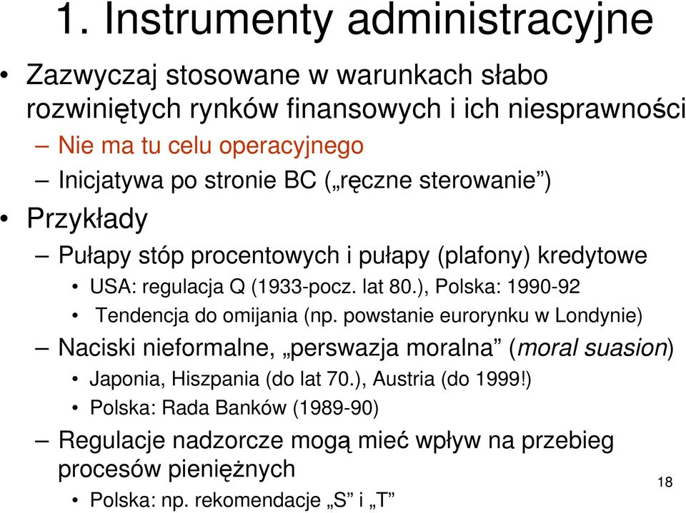 ), Polska: 1990-92 Tendencja do omijania (np.