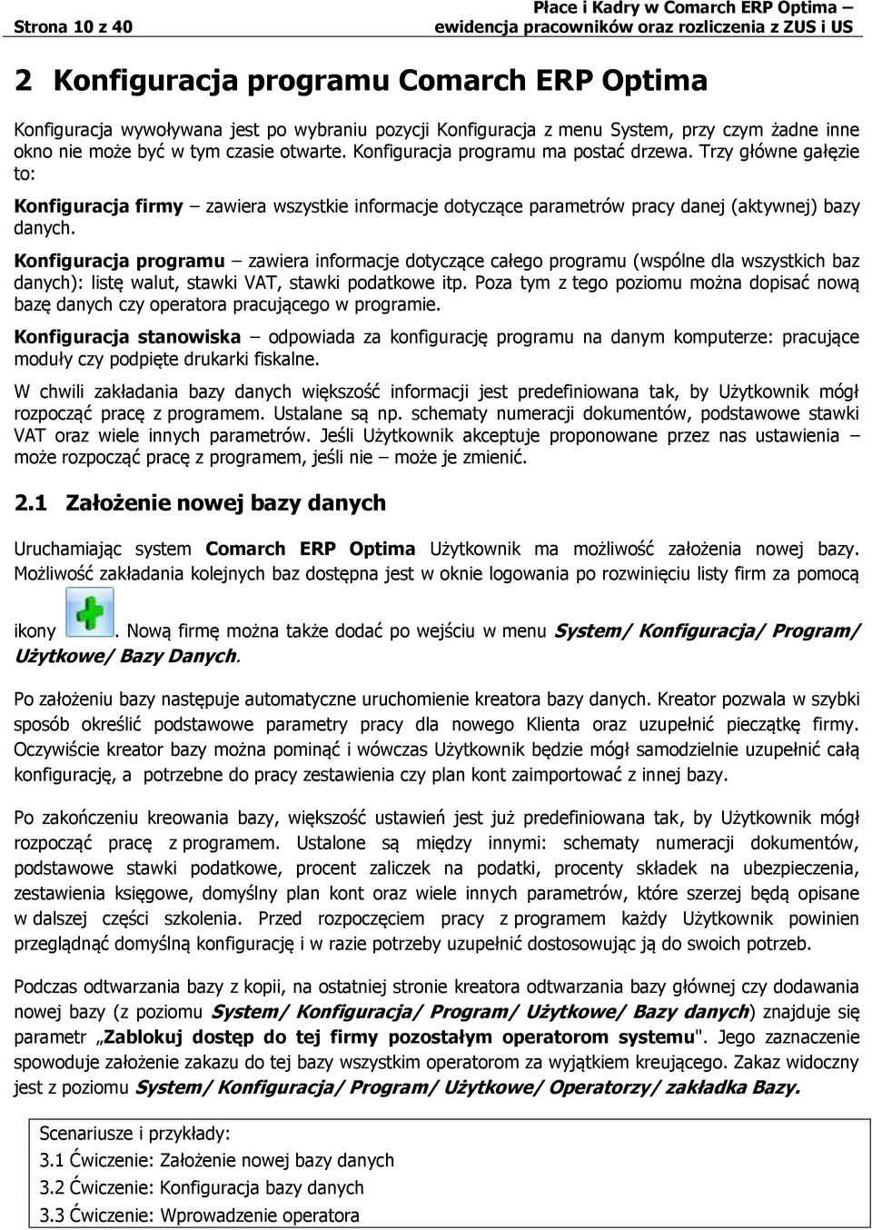 Konfiguracja programu zawiera informacje dotyczące całego programu (wspólne dla wszystkich baz danych): listę walut, stawki VAT, stawki podatkowe itp.