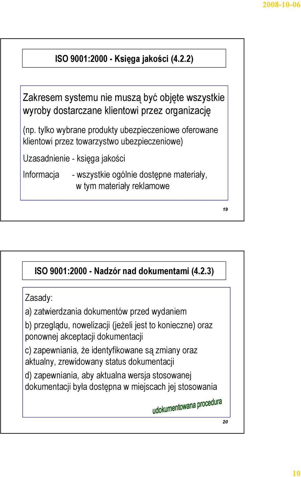 materiały reklamowe 19 ISO 9001:20