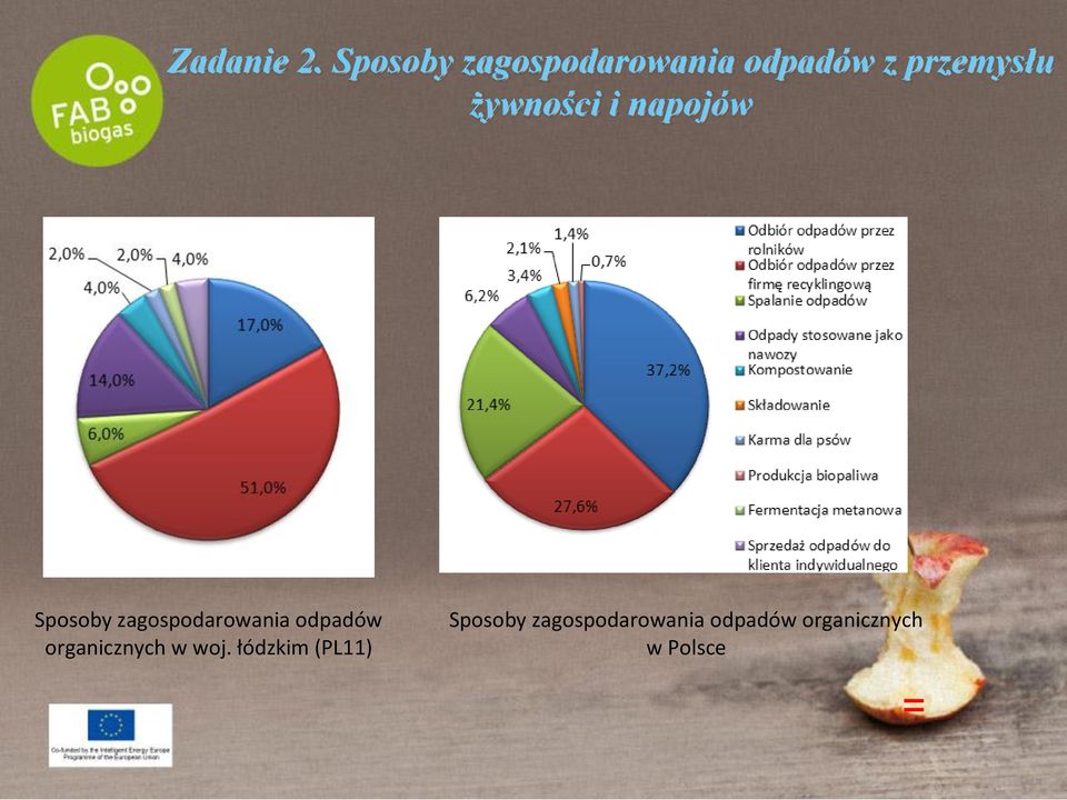 żywności i napojów Sposoby zagospodarowania