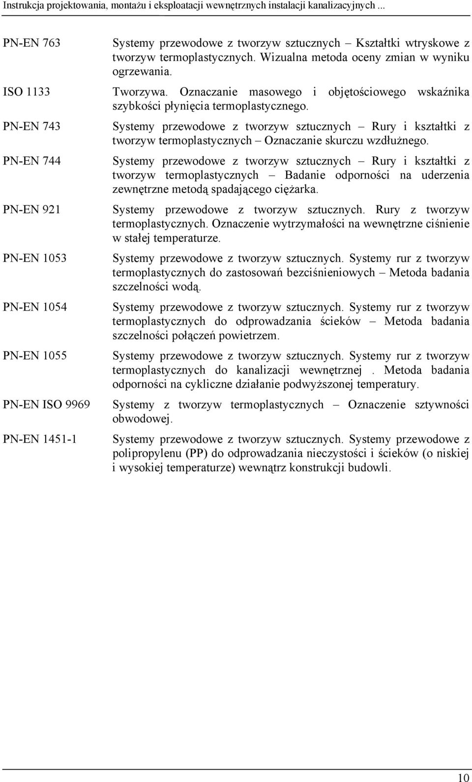 Systemy przewodowe z tworzyw sztucznych Rury i kształtki z tworzyw termoplastycznych Oznaczanie skurczu wzdłużnego.