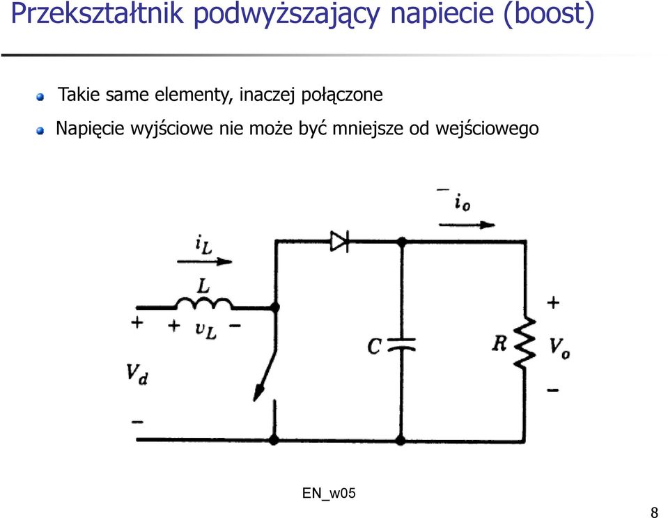 elementy, inaczej połączone