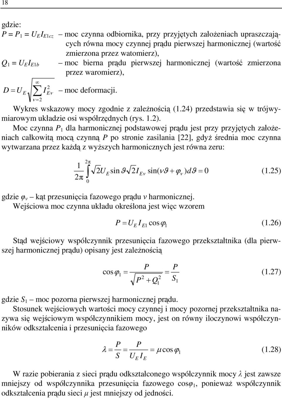 24) przedstawia się w trójwymiarowym układzie osi współrzędnych (rys. 1.2).