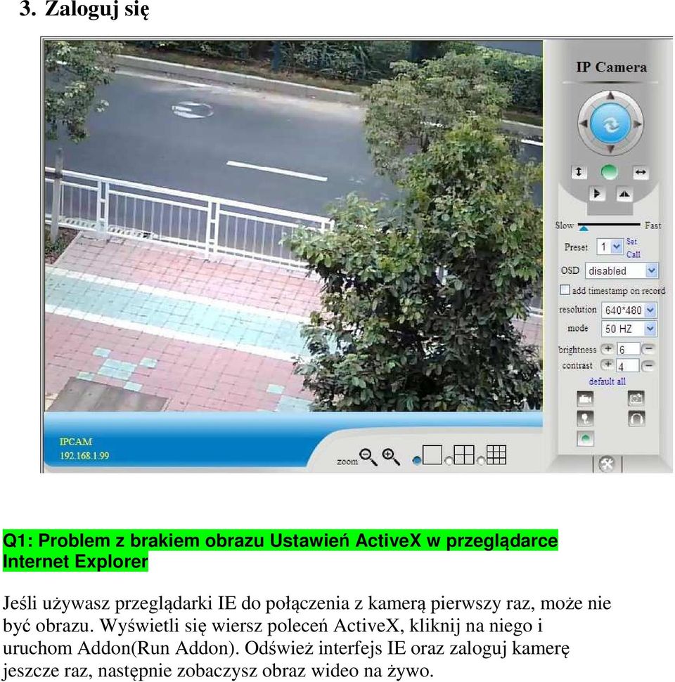 obrazu. Wyświetli się wiersz poleceń ActiveX, kliknij na niego i uruchom Addon(Run Addon).