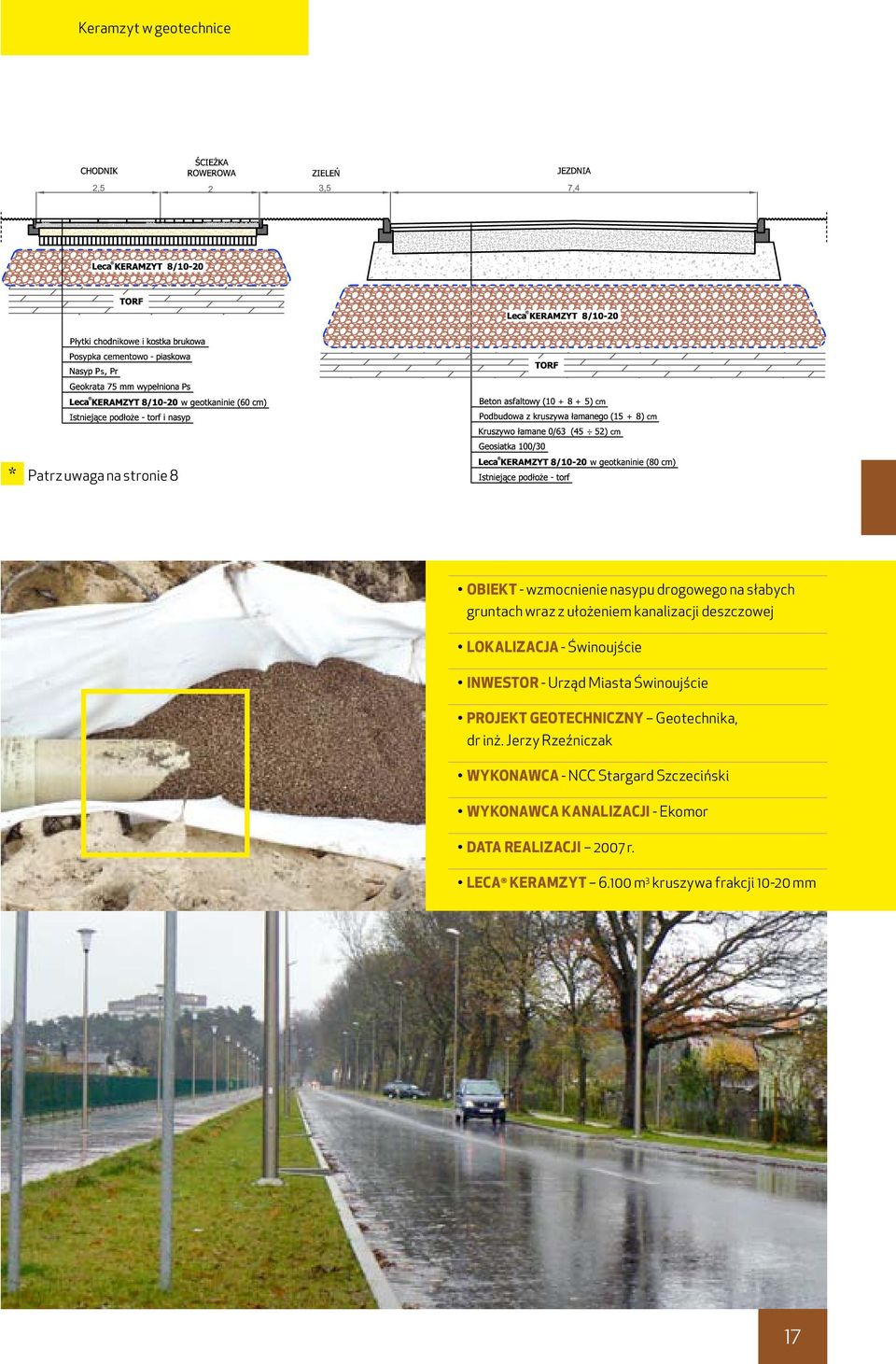 Świnoujście Projekt geotechniczny Geotechnika, dr inż.
