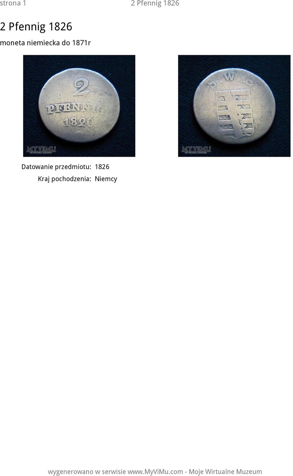 Pfennig 1826