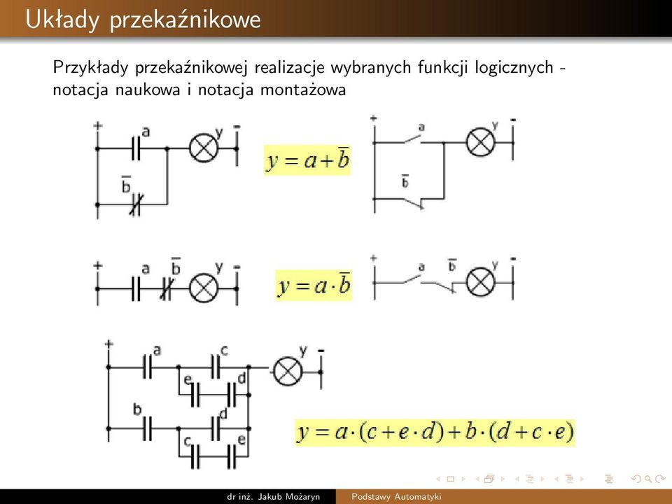 funkcji logicznych -