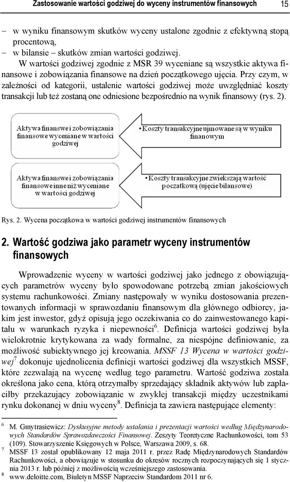 Przy czym, w zależności od kategorii, ustalenie wartości godziwej może uwzględniać koszty transakcji lub też zostaną one odniesione bezpośrednio na wynik finansowy (rys. 2)