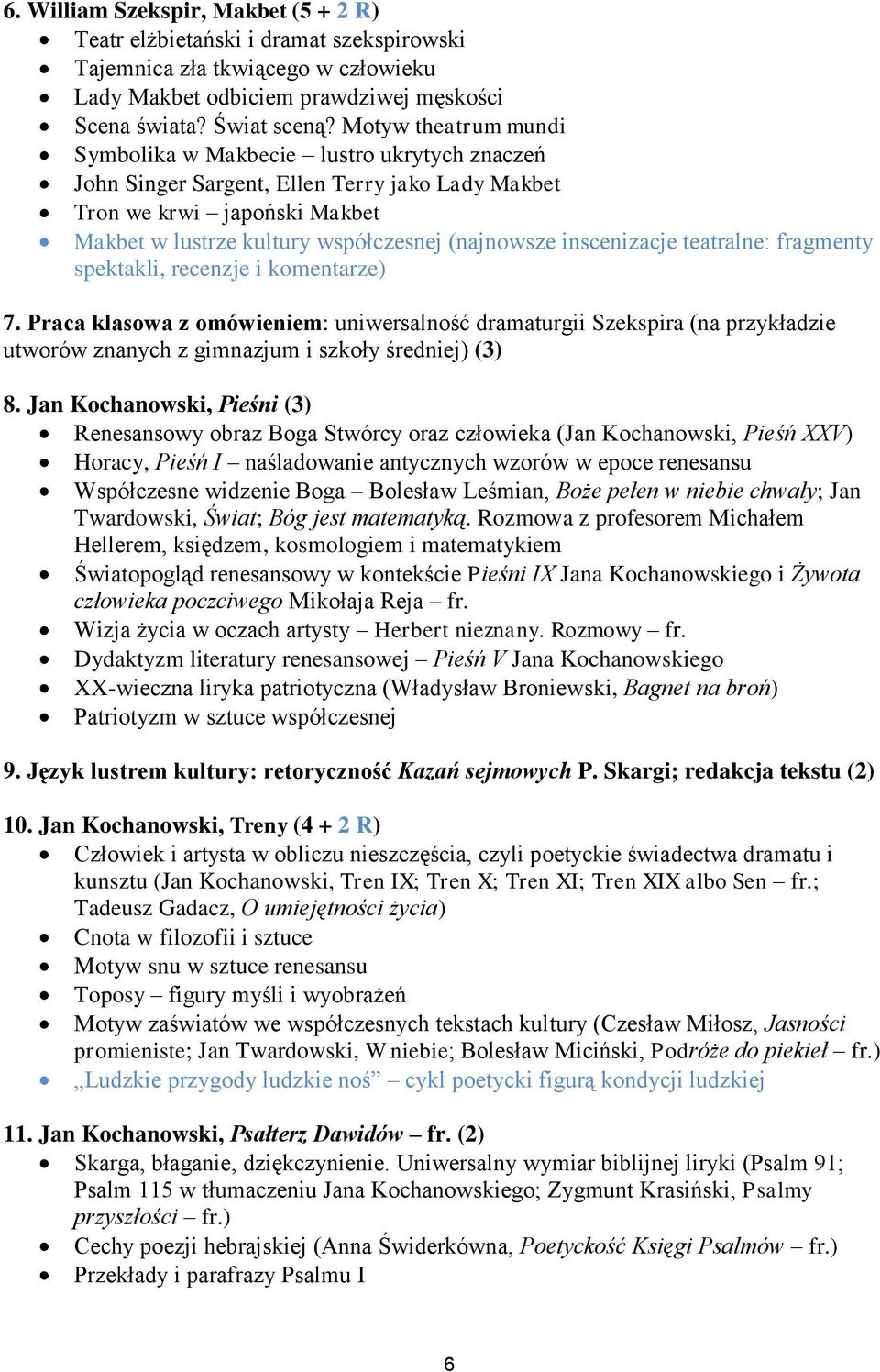 inscenizacje teatralne: fragmenty spektakli, recenzje i komentarze) 7.
