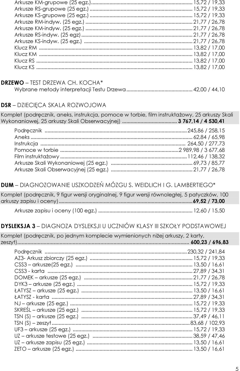 .. 13,82 / 17,00 Klucz KS... 13,82 / 17,00 DRZEWO TEST DRZEWA CH. KOCHA* Wybrane metody interpretacji Testu Drzewa.