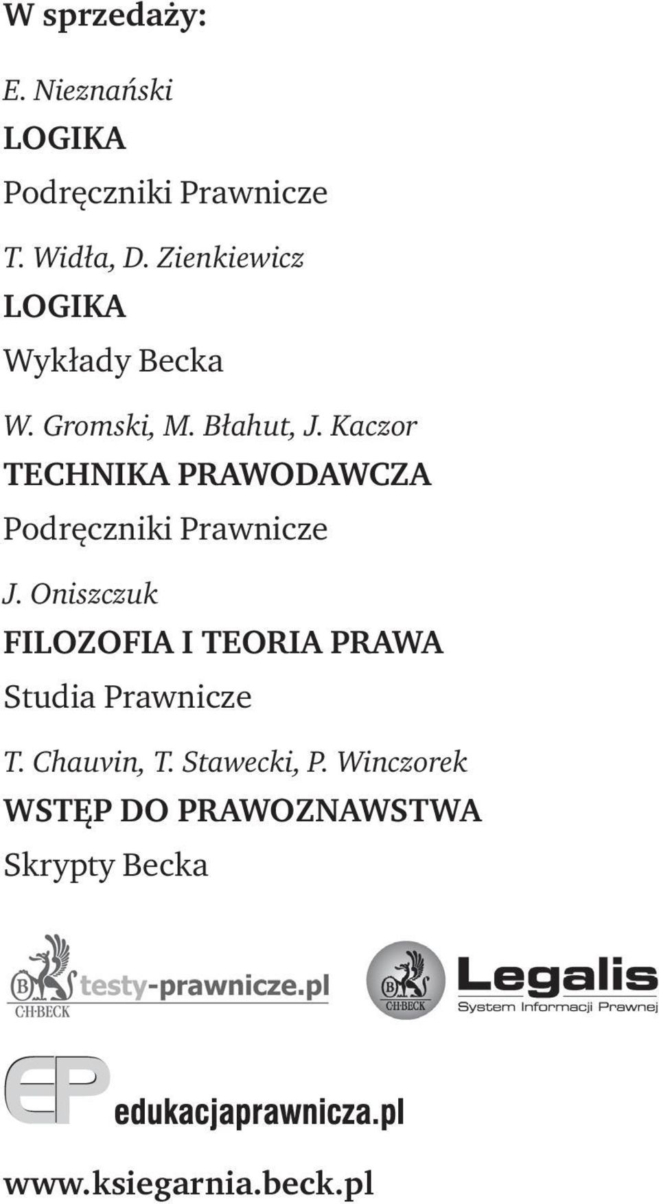 Kaczor TECHNIKA PRAWODAWCZA Podręczniki Prawnicze J.