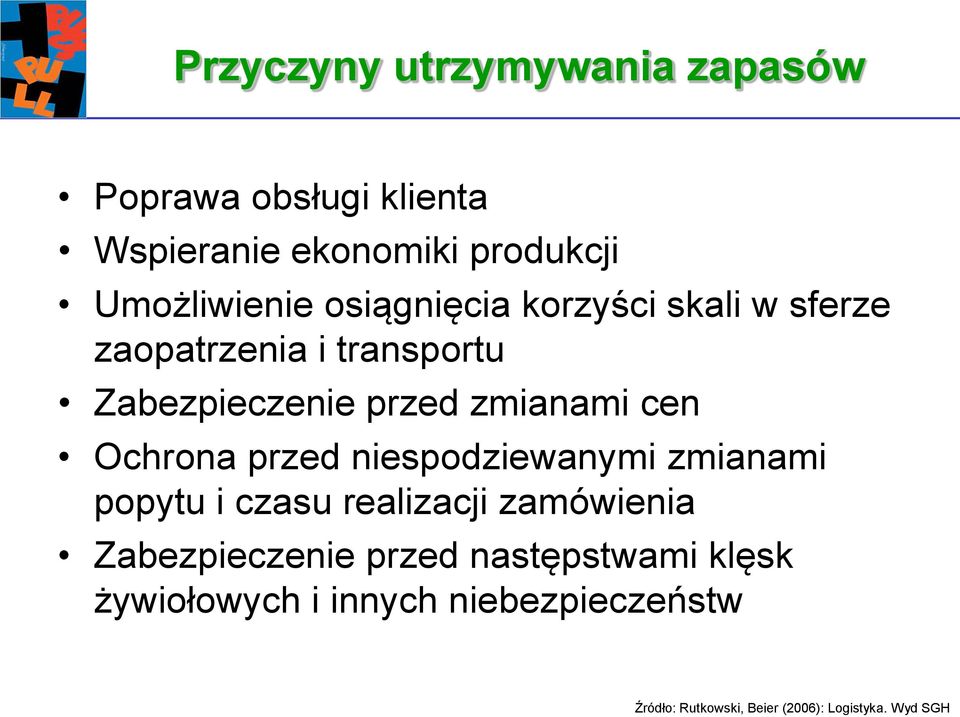 Ochrona przed niespodziewanymi zmianami popytu i czasu realizacji zamówienia Zabezpieczenie przed