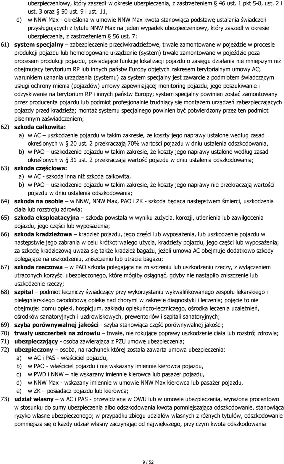 zastrzeżeniem 56 ust.