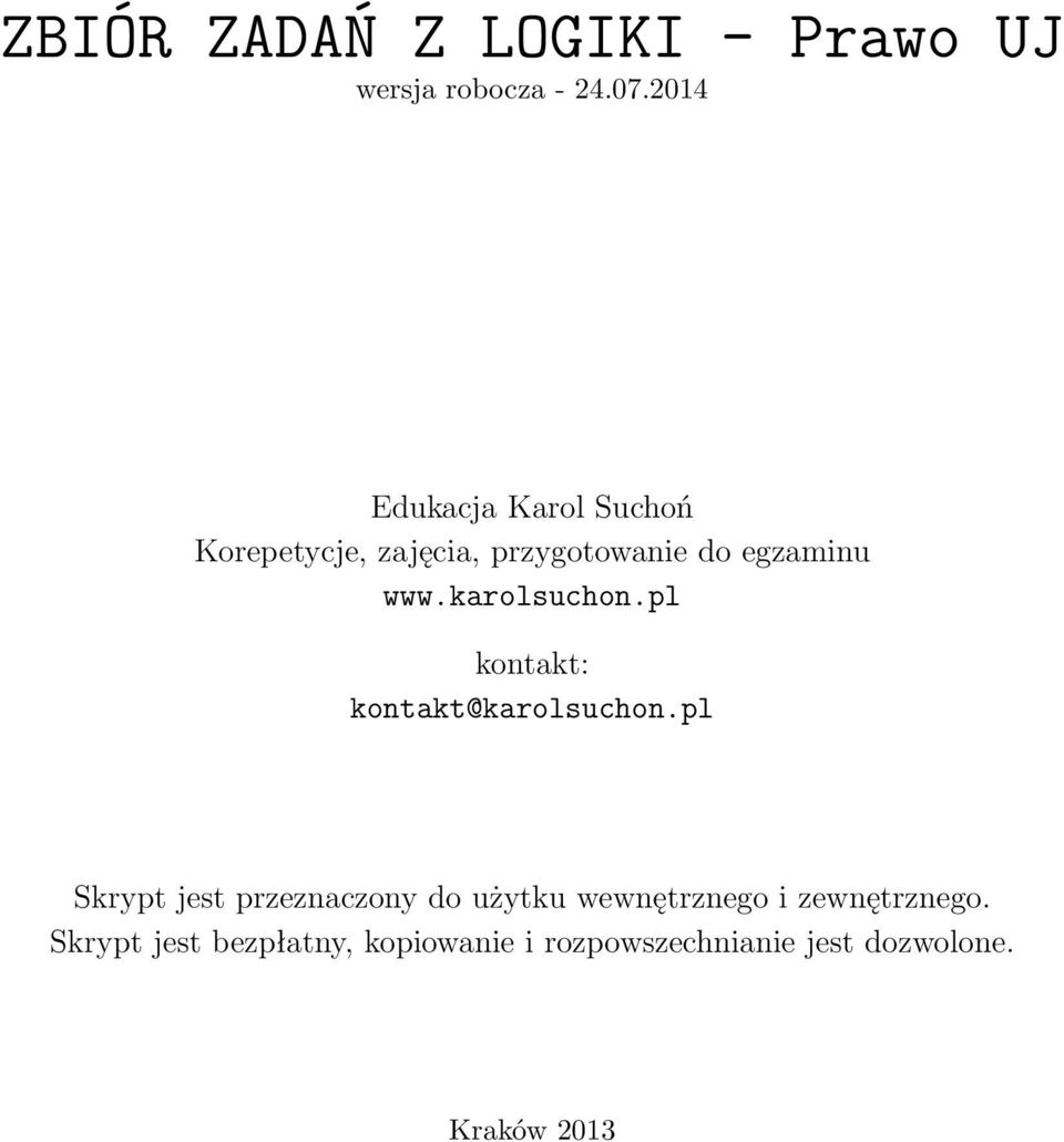 karolsuchon.pl kontakt: kontakt@karolsuchon.