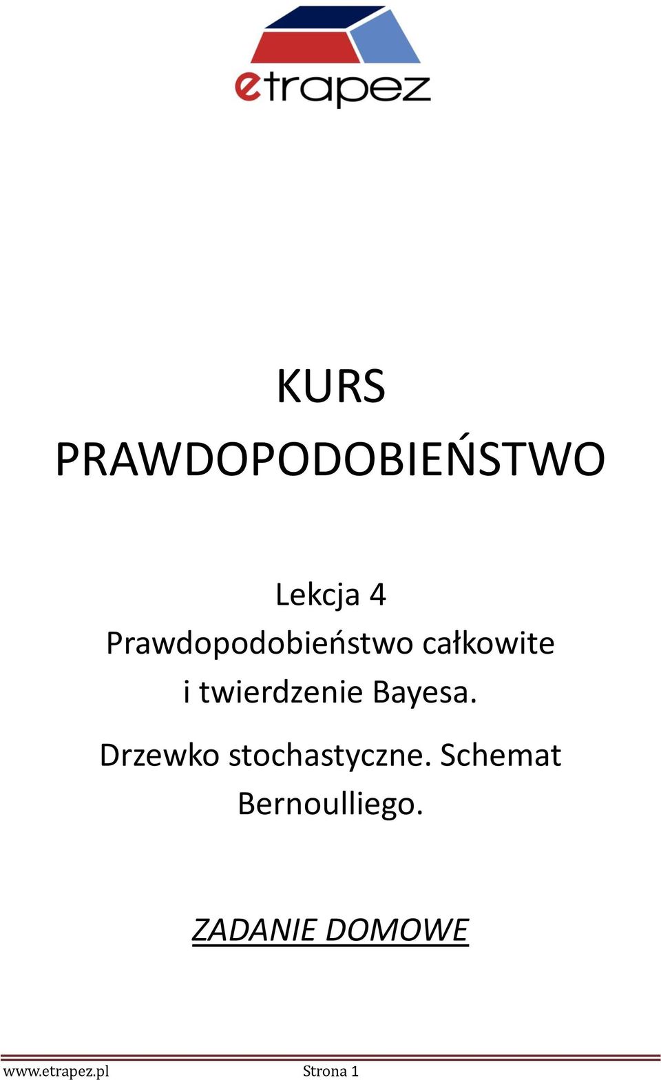 twierdzenie Bayesa. Drzewko stochastyczne.