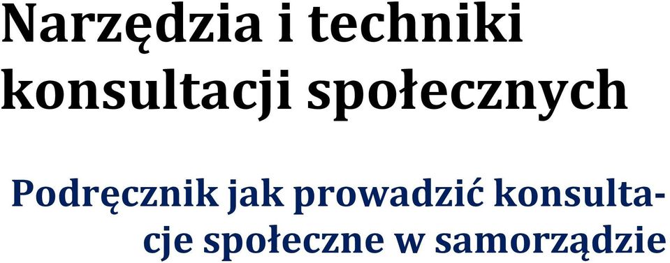 Podręcznik jak prowadzić