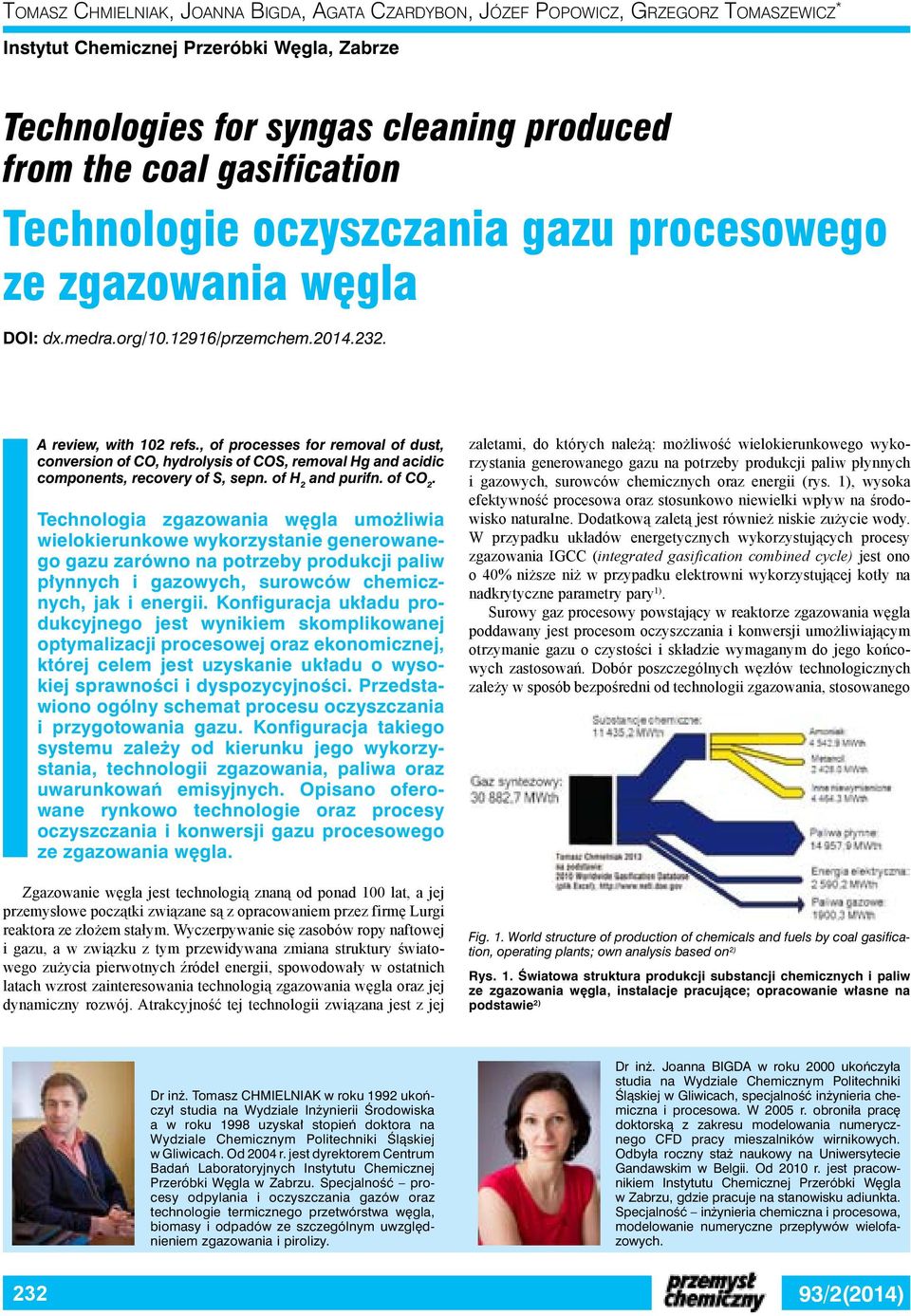 of processes for removal of 