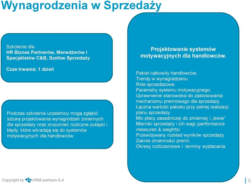 Pakiet całkowity handlowców. Trendy w wynagradzaniu. Role sprzedażowe.