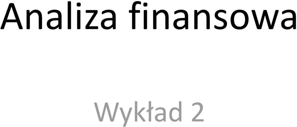Wykład 2