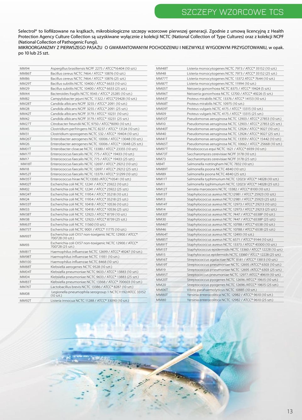 Pathogenic Fungi). MIKROORGANIZMY Z PIERWSZEGO PASAŻU O GWARANTOWANYM POCHODZENIU I NIEZWYKLE WYGODNYM PRZYGOTOWANIU, w opak. po 10 lub 25 szt.