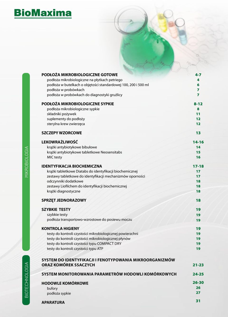 WZORCOWE LEKOWRAŻLIWOŚĆ krążki antybiotykowe bibułowe krążki antybiotykowe tabletkowe neosensitabs mic testy IDENTYFIKACJA BIOCHEMICZNA krążki tabletkowe diatabs do identyfikacji biochemicznej