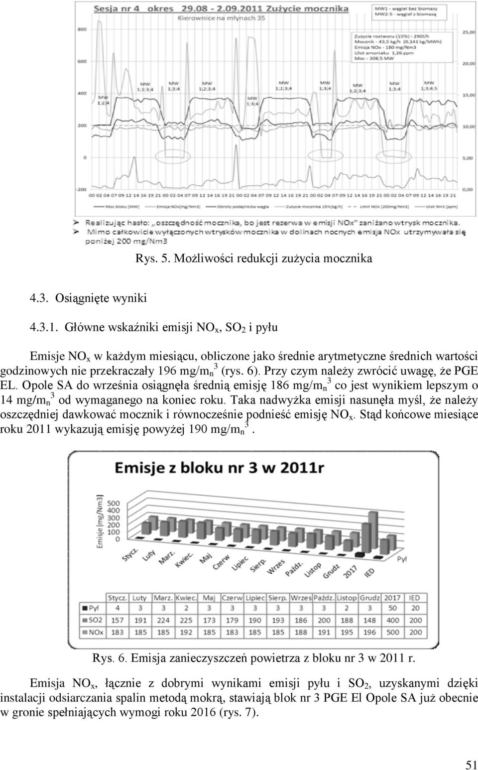 Przy czym należy zwrócić uwagę, że PGE EL. Opole SA do września osiągnęła średnią emisję 186 mg/m n 3 co jest wynikiem lepszym o 14 mg/m n 3 od wymaganego na koniec roku.