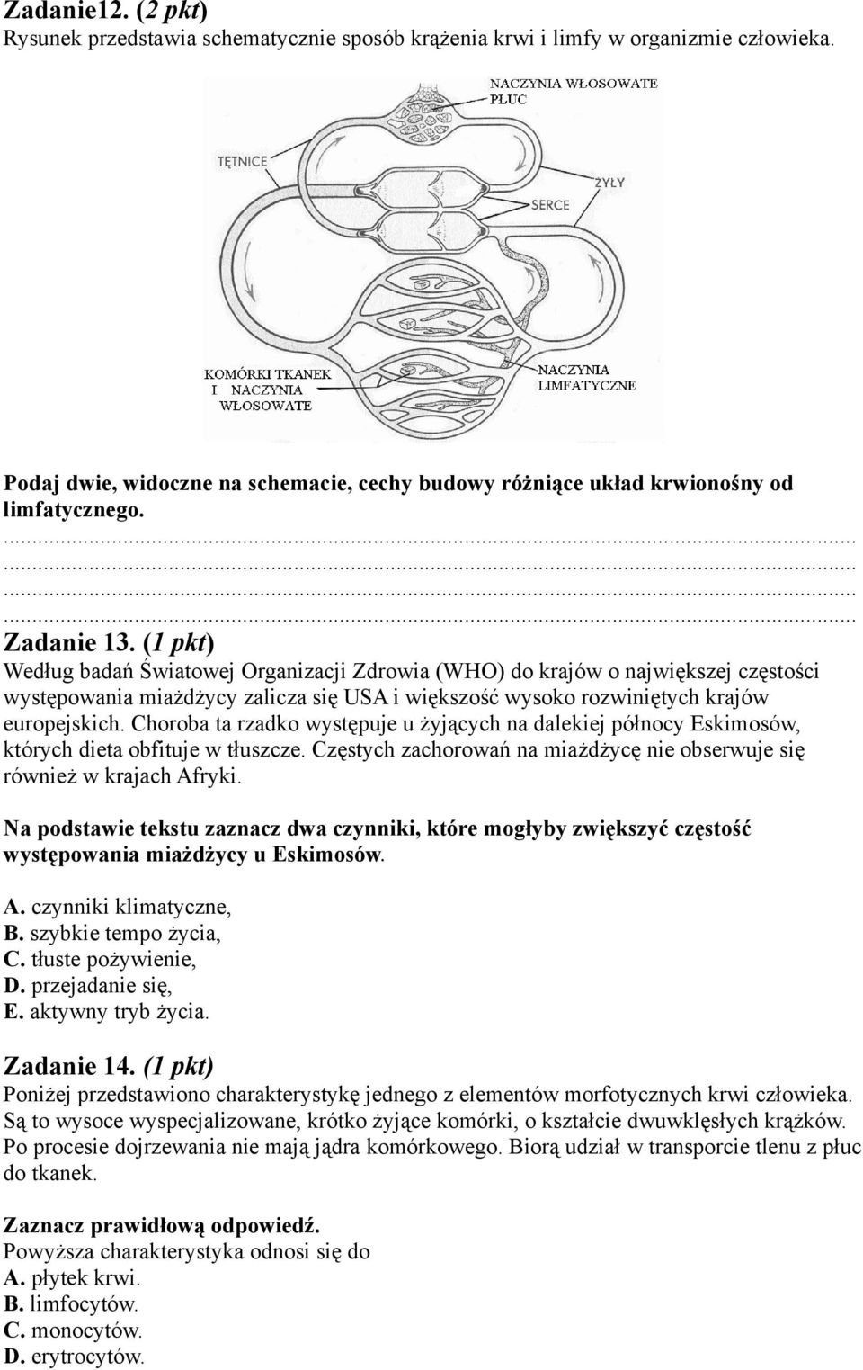 Choroba ta rzadko występuje u żyjących na dalekiej północy Eskimosów, których dieta obfituje w tłuszcze. Częstych zachorowań na miażdżycę nie obserwuje się również w krajach Afryki.