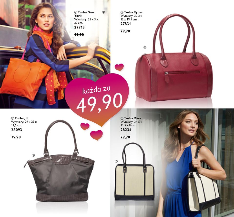 27831 79,90 każda za 49,90 Torba Jill Wymiary: 29 x 29 x