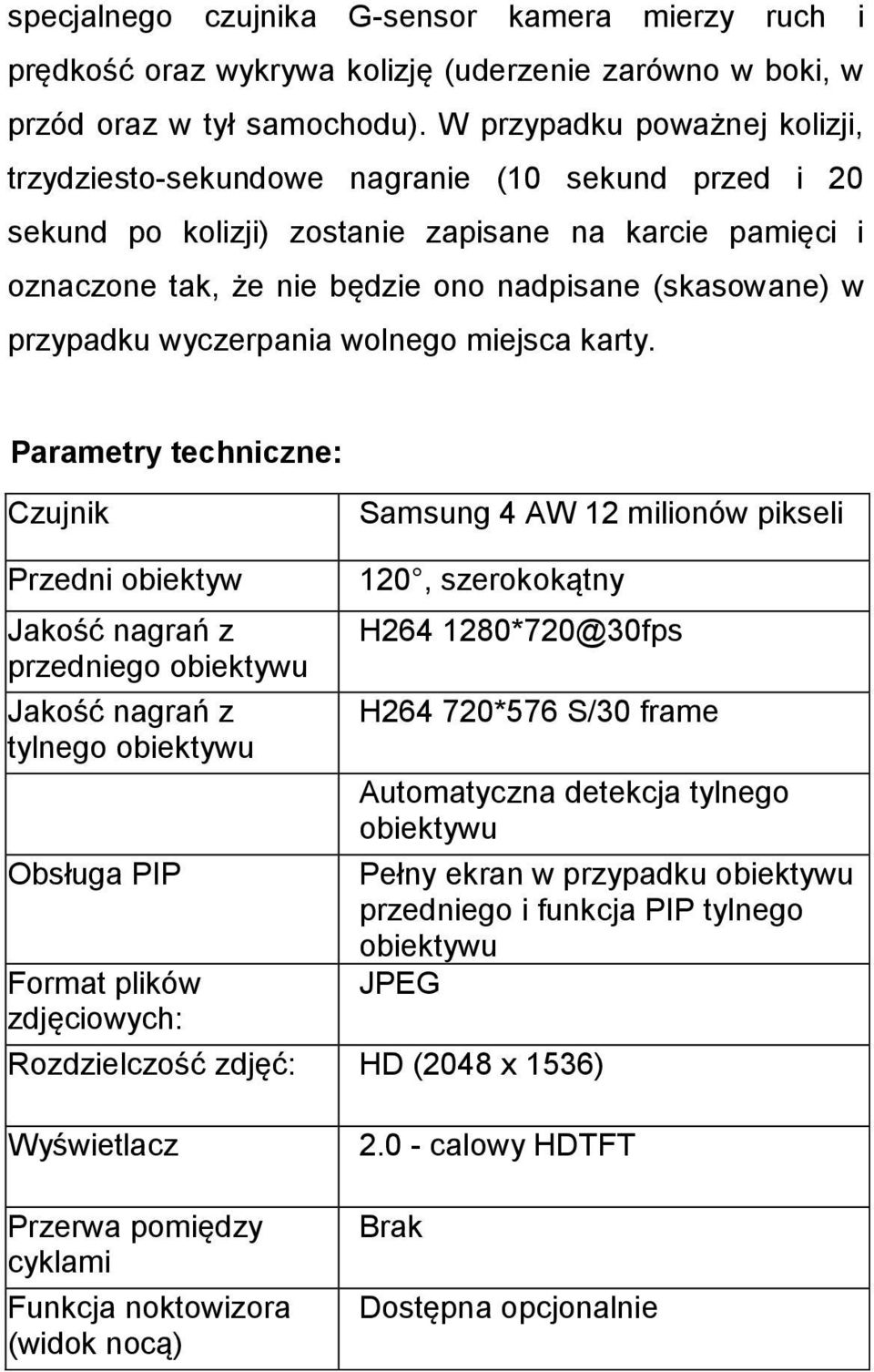 przypadku wyczerpania wolnego miejsca karty.