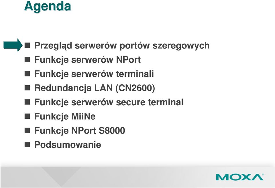 Redundancja LAN (CN2600) Funkcje serwerów secure