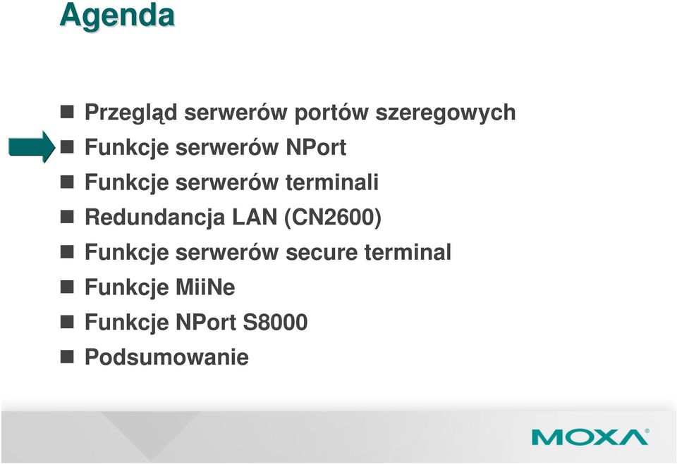 Redundancja LAN (CN2600) Funkcje serwerów secure