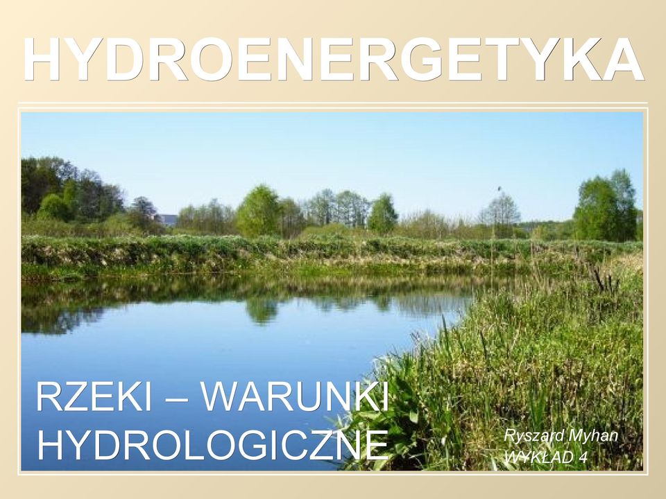 HYDROLOGICZNE