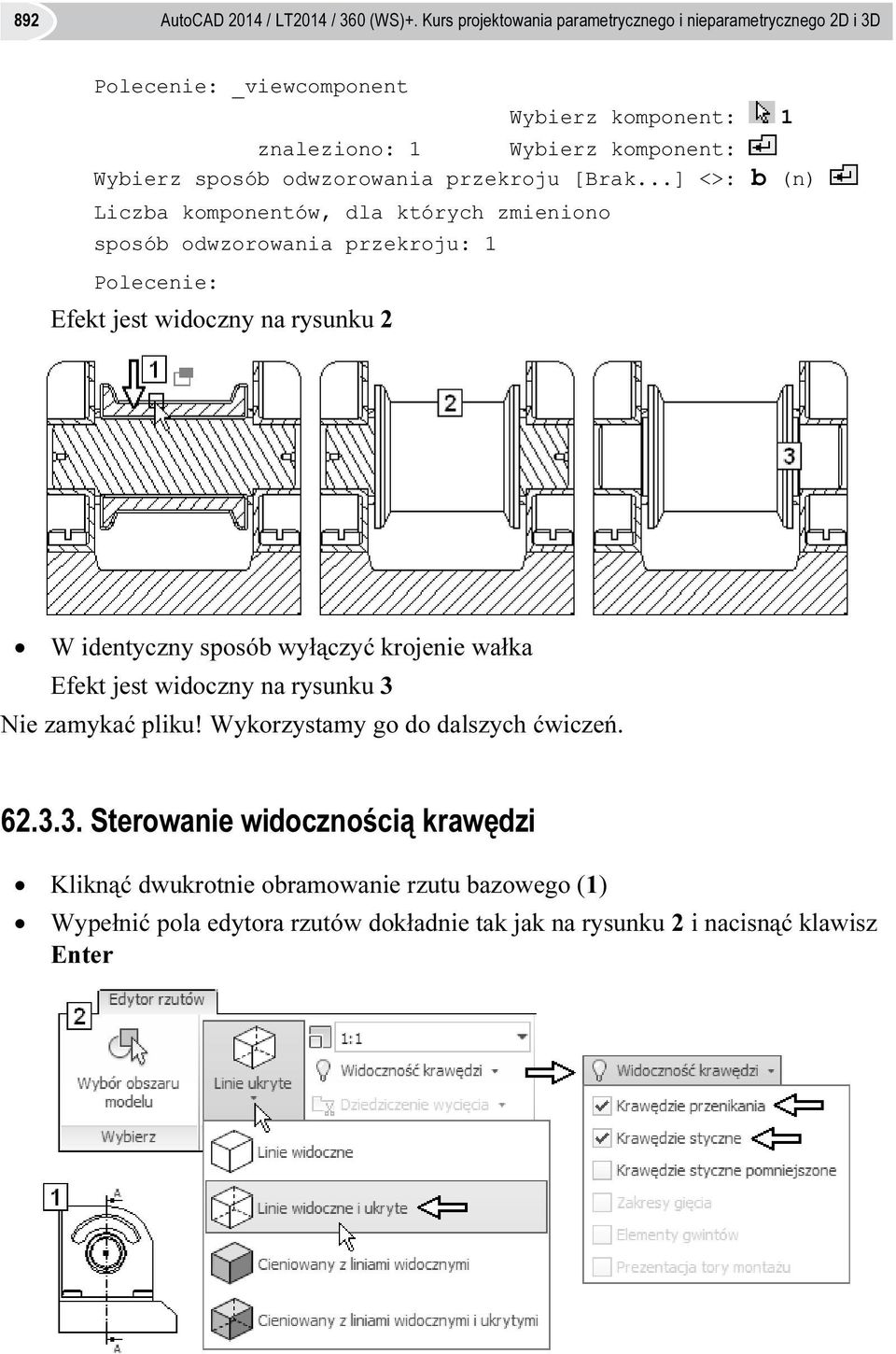 odwzorowania przekroju [Brak.