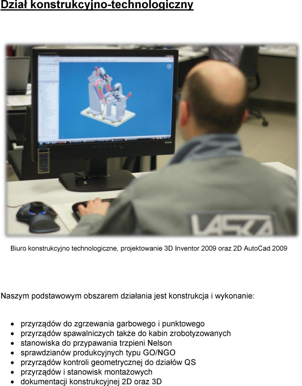 przyrządów spawalniczych także do kabin zrobotyzowanych stanowiska do przypawania trzpieni Nelson sprawdzianów produkcyjnych