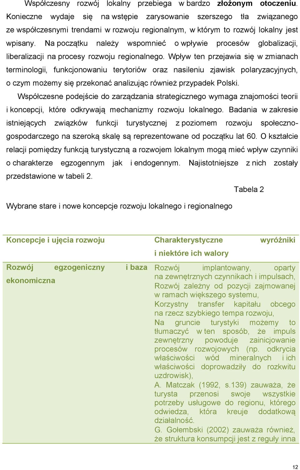 Na początku należy wspomnieć o wpływie procesów globalizacji, liberalizacji na procesy rozwoju regionalnego.